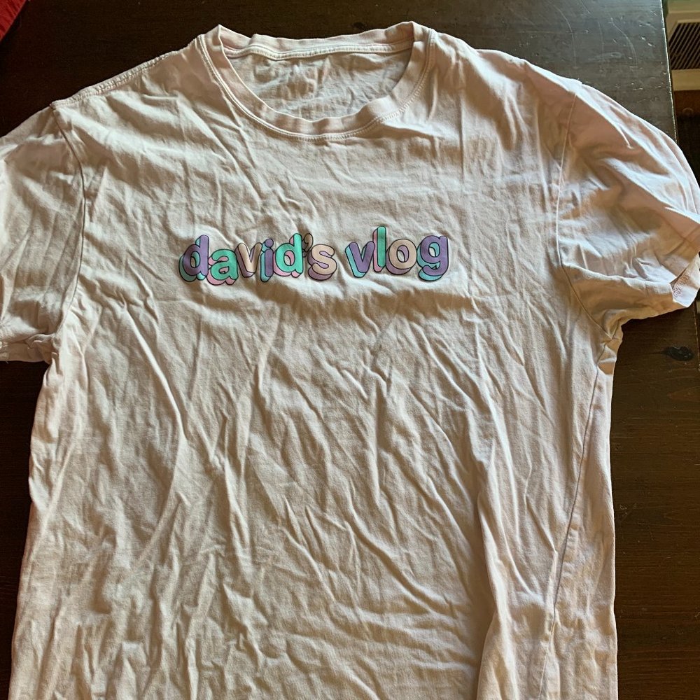 Short Sleeve T Shirt from David's Vlog Size Small Mens/Unisex